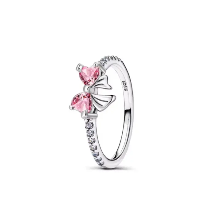 Anillo de plata 925 con piedra de corazón, nuevo superventas, anillos blancos y rosas, adecuados para cualquier ocasión, regalo de cumpleaños DIY a juego 3