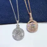 collar de circonita cúbica ostentosa para mujer, colgante en forma de círculo, Joyería Moderna para fiesta de boda, 2022 2