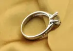 Anillo clásico de Plata de Ley 925 de lujo para mujer, joyería de seis garras, anillo de diamante simple de 70 quilates, anillo de mujer de imitación de diamante 3