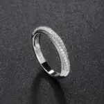Anillos de boda de moissanita de 5 piedras, banda de media eternidad de corte brillante redondo, anillo de boda de diamante de laboratorio de plata 925 de 3mm para mujeres y hombres 54 Anillos de boda de moissanita de 5 piedras, banda de media eternidad de corte brillante redondo, anillo de boda de diamante de laboratorio de plata 925 de 3mm para mujeres y hombres 54