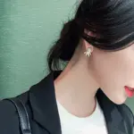 Nuevos pendientes bonitos de animales para mujer, temperamento, caballo, gatito, búho, perla, pendiente de diamantes de imitación, joyería para fiesta de cumpleaños para niñas 2