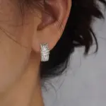 pendientes de aro con diseño moderno para mujer, aretes femeninos llamativos de circonia cúbica de lujo, joyería para fiesta y boda 3
