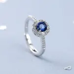 Nuevo Anillo de Plata de Ley 925 con circonita 5A de alta calidad para mujer, accesorios de joyería de lujo para boda, anillo de moda para fiesta 1
