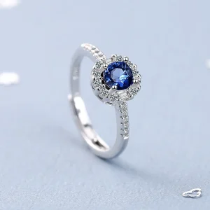 Nuevo Anillo de Plata de Ley 925 con circonita 5A de alta calidad para mujer, accesorios de joyería de lujo para boda, anillo de moda para fiesta 1