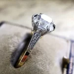 anillos de circonia cúbica redondos discretos para mujer, anillo de compromiso de boda, accesorios elegantes, nueva moda, joyería de dos tonos 4 anillos de circonia cúbica redondos discretos para mujer, anillo de compromiso de boda, accesorios elegantes, nueva moda, joyería de dos tonos 4