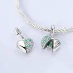 Nuevo Abalorio de plata de ley 925, colgante de trébol de cuatro hojas para pulsera Original, collar, regalos DIY para mujer 6 Nuevo Abalorio de plata de ley 925, colgante de trébol de cuatro hojas para pulsera Original, collar, regalos DIY para mujer 6