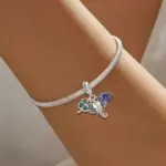 Abalorios de pulpo Kapibala y mariposa de perro bonito de Plata de Ley 925, aptos para pulsera Original Pan, brazalete, joyería DIY de alta calidad 60