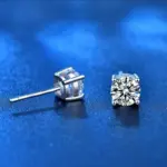 Pendientes GRA Moissanite VVS1 para mujer, Plata de Ley 925, pendientes de moissanita y circón, rosa, amarillo, rojo, naranja, prueba de diamante 2