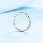 Anillos de boda de moissanita de 5 piedras, banda de media eternidad de corte brillante redondo, anillo de boda de diamante de laboratorio de plata 925 de 3mm para mujeres y hombres 46 Anillos de boda de moissanita de 5 piedras, banda de media eternidad de corte brillante redondo, anillo de boda de diamante de laboratorio de plata 925 de 3mm para mujeres y hombres 46