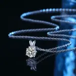 Collar con colgante de moissanita 100% auténtica, Color D, certificado GRA de 1 quilate para mujer, joyería fina de plata de ley S925 para boda y novia 1