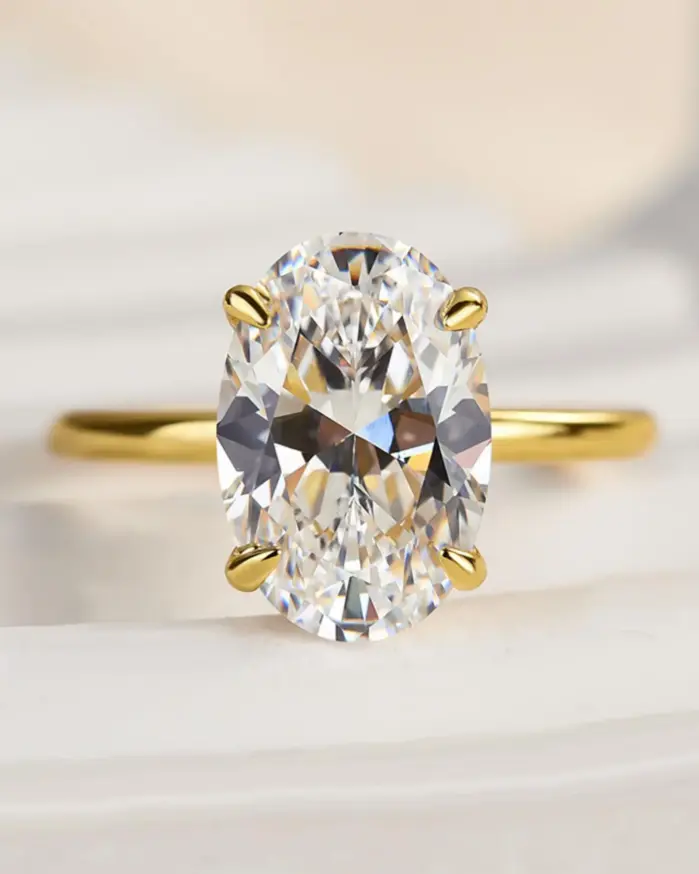 Anillo de compromiso de circón brillante de lujo de Plata de Ley 925 de 1-8CT, anillo de boda para mujer, anillo de promesa de eternidad, regalo de joyería fina 2