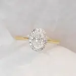 anillos de boda a la moda para mujer, cristal de dos tonos de lujo, circonita cúbica AA, compromiso, fiesta de aniversario, joyería femenina elegante 4