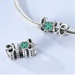 Nuevo Abalorio de plata de ley 925, colgante de trébol de cuatro hojas para pulsera Original, collar, regalos DIY para mujer 48 Nuevo Abalorio de plata de ley 925, colgante de trébol de cuatro hojas para pulsera Original, collar, regalos DIY para mujer 48