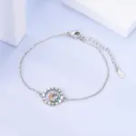 Pulsera Original de Plata de Ley 925, pulsera con dijes de 17-20CM, pulsera de corazón para mujer, pulsera, dijes, regalos de joyería de cumpleaños 4