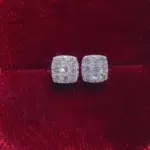 Huitan-pendientes sencillos de forma cuadrada para mujer, aretes con incrustaciones de circonita brillante, accesorios versátiles para Piercing en la oreja, joyería llamativa para adolescentes 1
