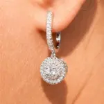 nueva tendencia de boda, pendientes de eternidad para mujer, Zirconia cúbica ostentosa, accesorios simples y elegantes para mujer, joyería clásica 1
