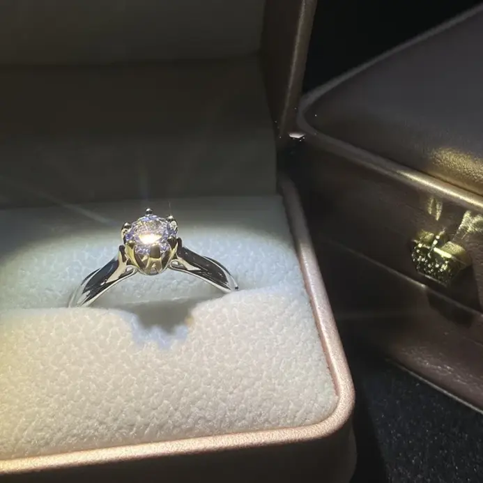 Anillo de oro puro de 18 quilates para mujer, anillos de Moissanit naturales con piedras preciosas, joyería hermosa, accesorios de boda para parejas, nueva tendencia 2025 2