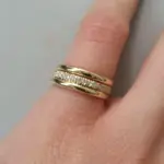 nuevo anillo de boda de moda para mujer Micro pavimentado Cubiz Zircon anillos de dedo accesorios de joyería de compromiso femenino 3