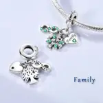 Abalorios originales de Plata de Ley 925 con forma de corazón y amor, colgante de cuentas compatible con Pulsera Original, collar, dijes DIY, regalo de joyería para hombre y mujer 4