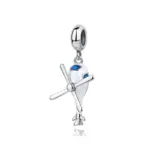 100% Original grano del encanto de la plata esterlina 925 de Taxi de la motocicleta rueda encantos Fit Pandora pulseras de las mujeres de la joyería de Diy 10