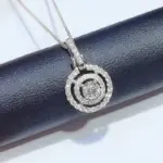 collar de circonita cúbica ostentosa para mujer, colgante en forma de círculo, Joyería Moderna para fiesta de boda, 2022 4
