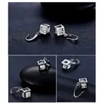 Juego de Joyería de Plata de Ley 925, Collares y Aretes con Circonita Cúbica, Gran Venta, para Mujeres y Niñas, Accesorio para Compromiso o Aniversario 2
