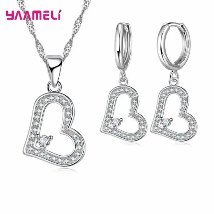 Conjunto de joyería de plata de ley 925 para mujer y niña, collar con colgante cuadrado de flor, pendientes, boda, compromiso, Venta barata 2
