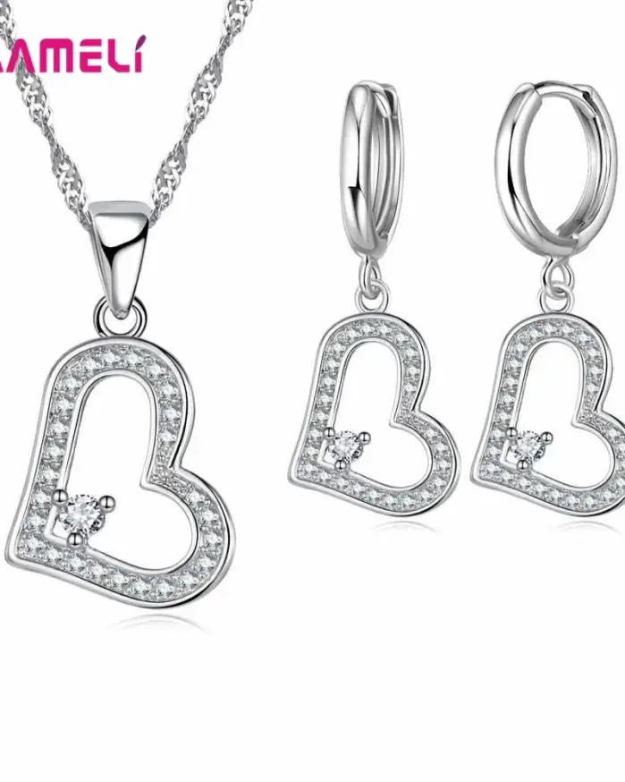 Conjunto de joyería de plata de ley 925 para mujer y niña, collar con colgante cuadrado de flor, pendientes, boda, compromiso, Venta barata 2