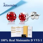 Pendientes GRA Moissanite con pluma probadora de diamantes para hombres y mujeres, pendientes de plata 925 con piedras preciosas y 2 certificados 16 Pendientes GRA Moissanite con pluma probadora de diamantes para hombres y mujeres, pendientes de plata 925 con piedras preciosas y 2 certificados 16