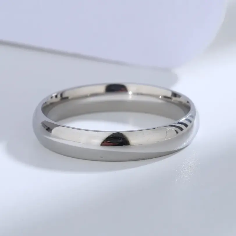 Anillo Buyee de Plata de Ley 925 para parejas, anillo Simple de estilos antiguos para dedo para mujeres y hombres, joyería fina clásica de boda a la moda, círculo 5