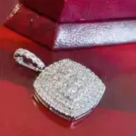 collar de circonia cúbica brillante para mujer, colgante brillante, joyería delicada para compromiso y boda 4