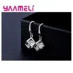 Collares de Color plata esterlina 925, pendientes, conjuntos de joyería, gran oferta, circonita cúbica, accesorio de aniversario de compromiso para mujeres y niñas 3