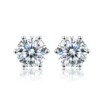 DW 0.1ct-2ct D Color Certificado Moissanite Stud Pendientes Creado en laboratorio Diamante Plata de Ley 925 Chapado en oro Joyería fina de boda 2