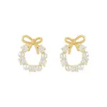 Pendientes de guirnalda de lazo simples, pendientes de perlas de cristal acrílico para mujer, joyería de fiesta a la moda, accesorios, regalos 5 Pendientes de guirnalda de lazo simples, pendientes de perlas de cristal acrílico para mujer, joyería de fiesta a la moda, accesorios, regalos 5
