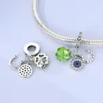 Nuevo Abalorio de plata de ley 925, colgante de trébol de cuatro hojas para pulsera Original, collar, regalos DIY para mujer 38 Nuevo Abalorio de plata de ley 925, colgante de trébol de cuatro hojas para pulsera Original, collar, regalos DIY para mujer 38