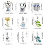 Abalorios de Plata de Ley 925 con mancuernas de animales, bonitos abalorios de perro rosa aptos para pulsera Diy, fabricación de brazaletes, regalo de joyería de alta calidad 5 Abalorios de Plata de Ley 925 con mancuernas de animales, bonitos abalorios de perro rosa aptos para pulsera Diy, fabricación de brazaletes, regalo de joyería de alta calidad 5