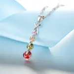 Conjuntos de joyería nupcial de Color plata esterlina 925, cuentas de joyería de moda, circonita cúbica CZ, aniversario de compromiso para mujeres y niñas 5