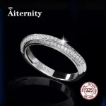 Anillos Unisex de moissanita y circonita, anillo de plata 100% auténtica S925 para hombres y mujeres, brillante de lujo D VVS1 2 Anillos Unisex de moissanita y circonita, anillo de plata 100% auténtica S925 para hombres y mujeres, brillante de lujo D VVS1 2