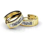 pendientes de aro versátiles para mujer, aretes con medio círculo de circonia cúbica, regalo exquisito, joyería femenina con temperamento 3