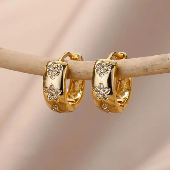 Pendiente de estrella de circón para mujer y niña, pendiente Piercing de aro de acero inoxidable y2k 2023, nuevos accesorios de joyería, aretes, envío gratis 2