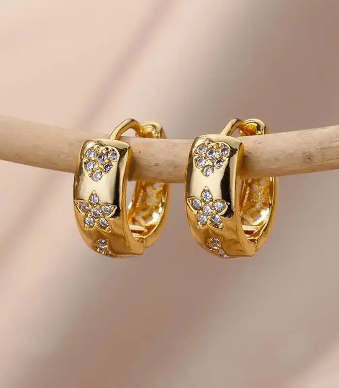 Pendiente de estrella de circón para mujer y niña, pendiente Piercing de aro de acero inoxidable y2k 2023, nuevos accesorios de joyería, aretes, envío gratis 2