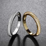 Anillos Unisex de moissanita y circonita, anillo de plata 100% auténtica S925 para hombres y mujeres, brillante de lujo D VVS1 3 Anillos Unisex de moissanita y circonita, anillo de plata 100% auténtica S925 para hombres y mujeres, brillante de lujo D VVS1 3