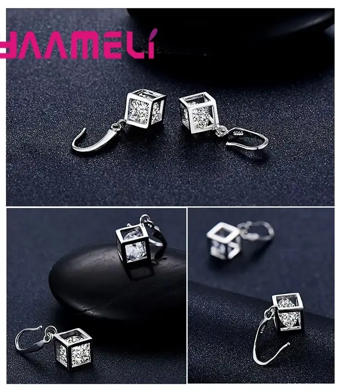 Collares de Color plata esterlina 925, pendientes, conjuntos de joyería, gran oferta, circonita cúbica, accesorio de aniversario de compromiso para mujeres y niñas 2
