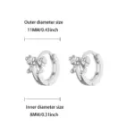 Pendientes elegantes con lazo de circón para mujer, aretes con lazo de Color dorado de acero inoxidable, regalo de joyería impermeable para boda de lujo 6