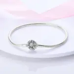 Pulseras de plata de ley 925 originales, 17-20CM, amor, corazón, flores, mariposa, dijes, pulsera de cuentas para mujer, regalo de joyería de moda 3 Pulseras de plata de ley 925 originales, 17-20CM, amor, corazón, flores, mariposa, dijes, pulsera de cuentas para mujer, regalo de joyería de moda 3