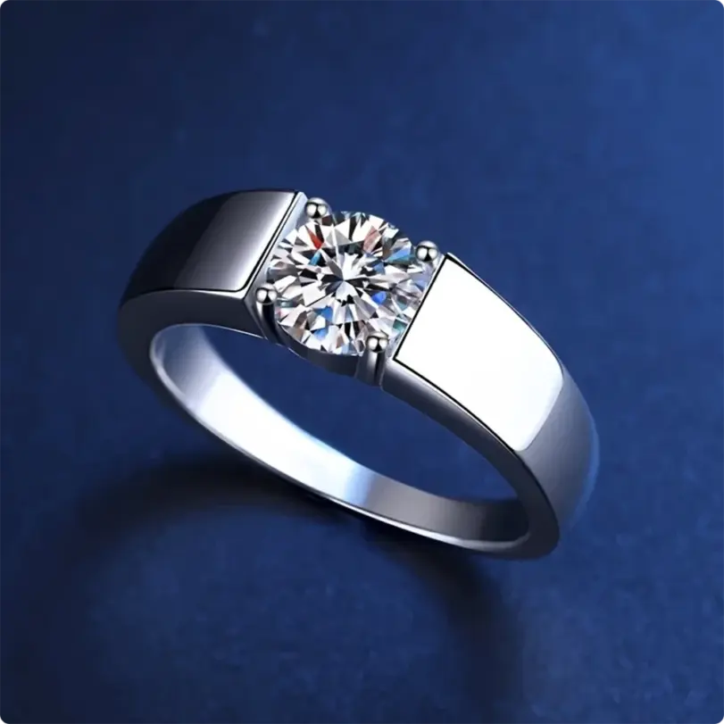 Lujosa plata de ley 925 6-10 # Exquisito anillo de circón, accesorios de joyería de regalo de boda a la moda para mujer 4