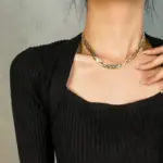 ollar de cadena de serpiente cruzada 3 en 1 para mujer y niña, pulseras de acero inoxidable 316L, conjunto de joyería impermeable a la moda, nuevo 5