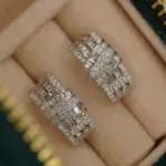 pendientes de aro con diseño moderno para mujer, aretes femeninos llamativos de circonia cúbica de lujo, joyería para fiesta y boda 2