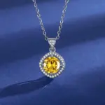 Collar con colgante de moissanita 100% auténtica, Color D, certificado GRA de 1 quilate para mujer, joyería fina de plata de ley S925 para boda y novia 13