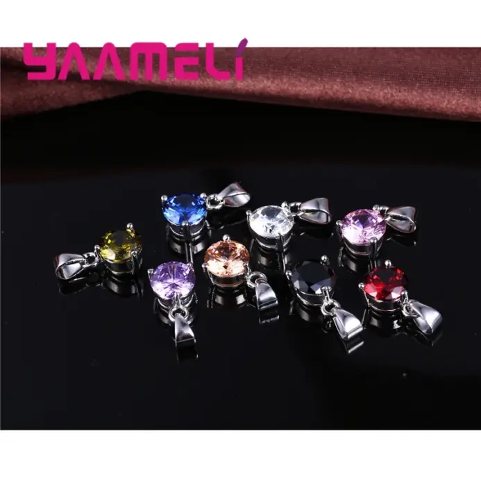 Conjuntos de joyas elegantes para boda, Collar con colgante de cristal, Color caramelo, Plata de Ley 925, pendientes 2